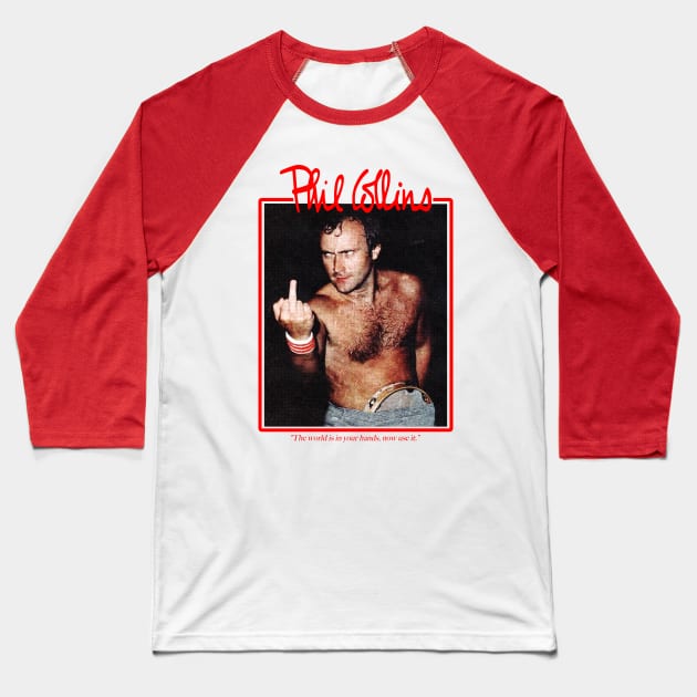 Iconic Phil Collins Baseball T-Shirt by Triggers Syndicate